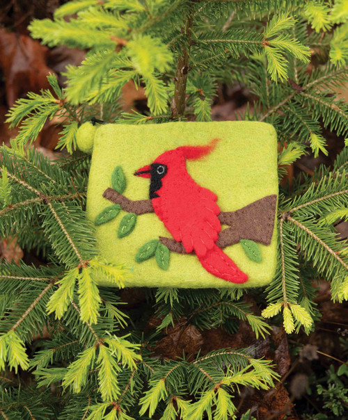 Felt Coin Purse - Cardinal