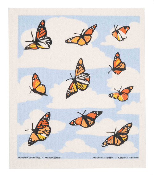 Swedish Dishcloth - KH Monarch Butterflies