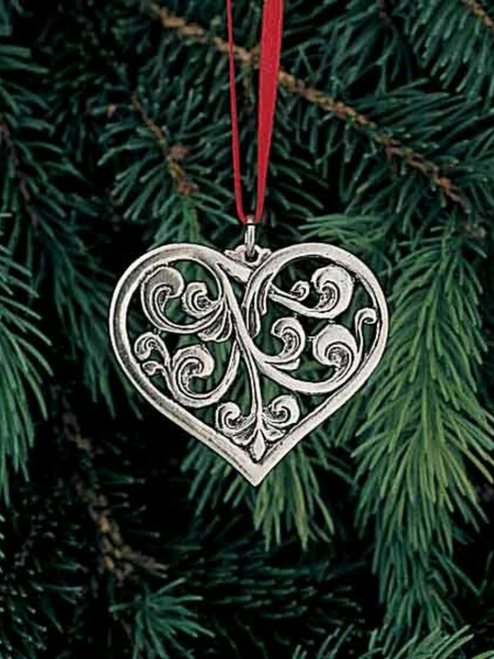 Pewter Heart Ornament