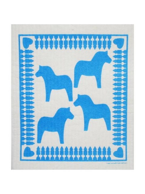 Swedish Dishcloth - Dala Horse