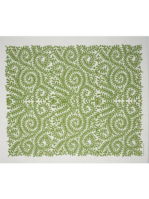 Swedish Drying Mat - Green Leaves