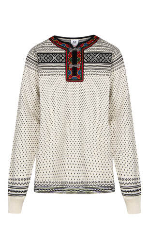 Norwegian women's sweater in Setesdals design, redNorfinde