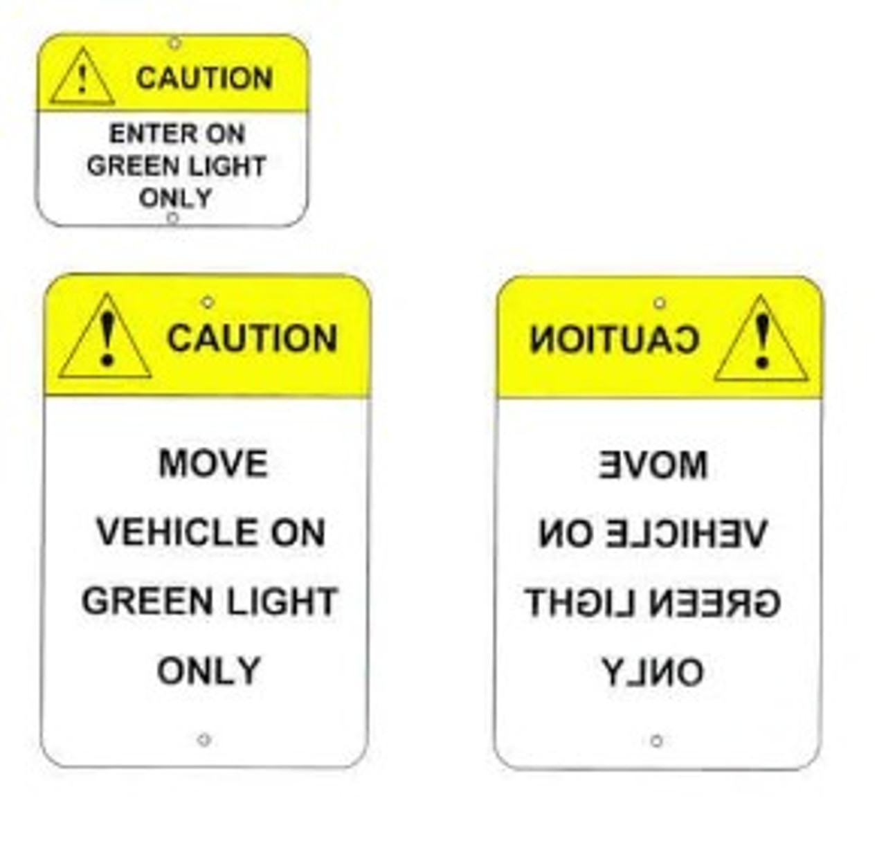 973000 TriLite Stop & Go Aluminum Sign Set (3 Signs)