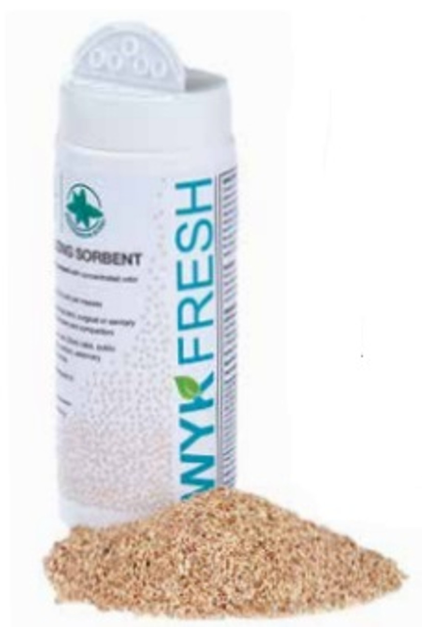 WY2601W  WYK WINTERGREEN SCENTED DEODORIZING SORBENT FLIP-TOP SHAKER (CASE 12)