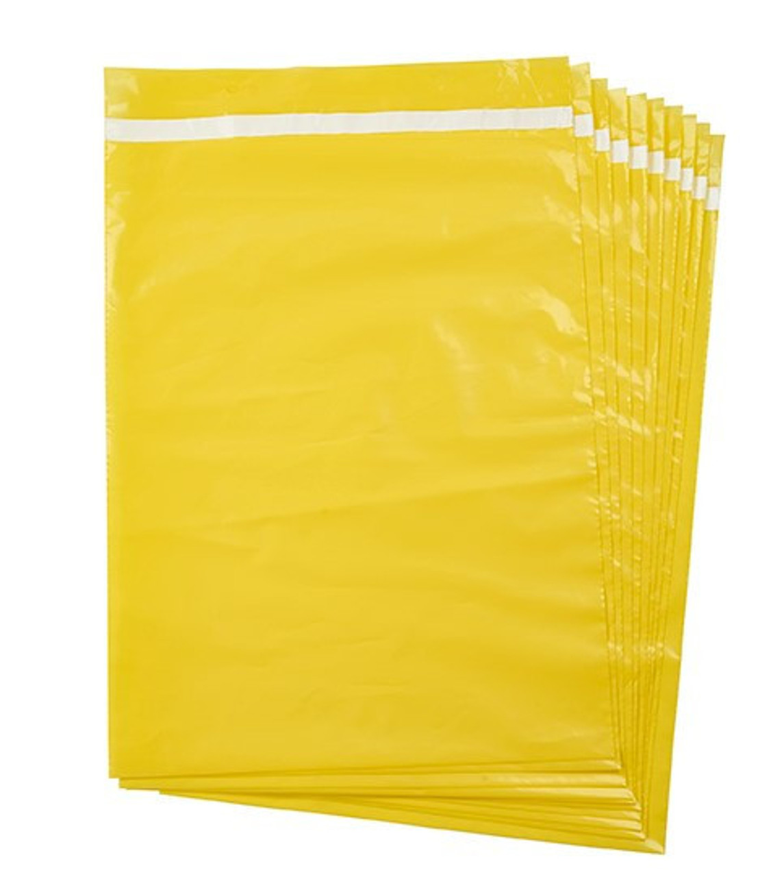 WY912  YELLOW H.D. 6 MIL DISPOSABLE BAG 24"x36" - PKG of 10