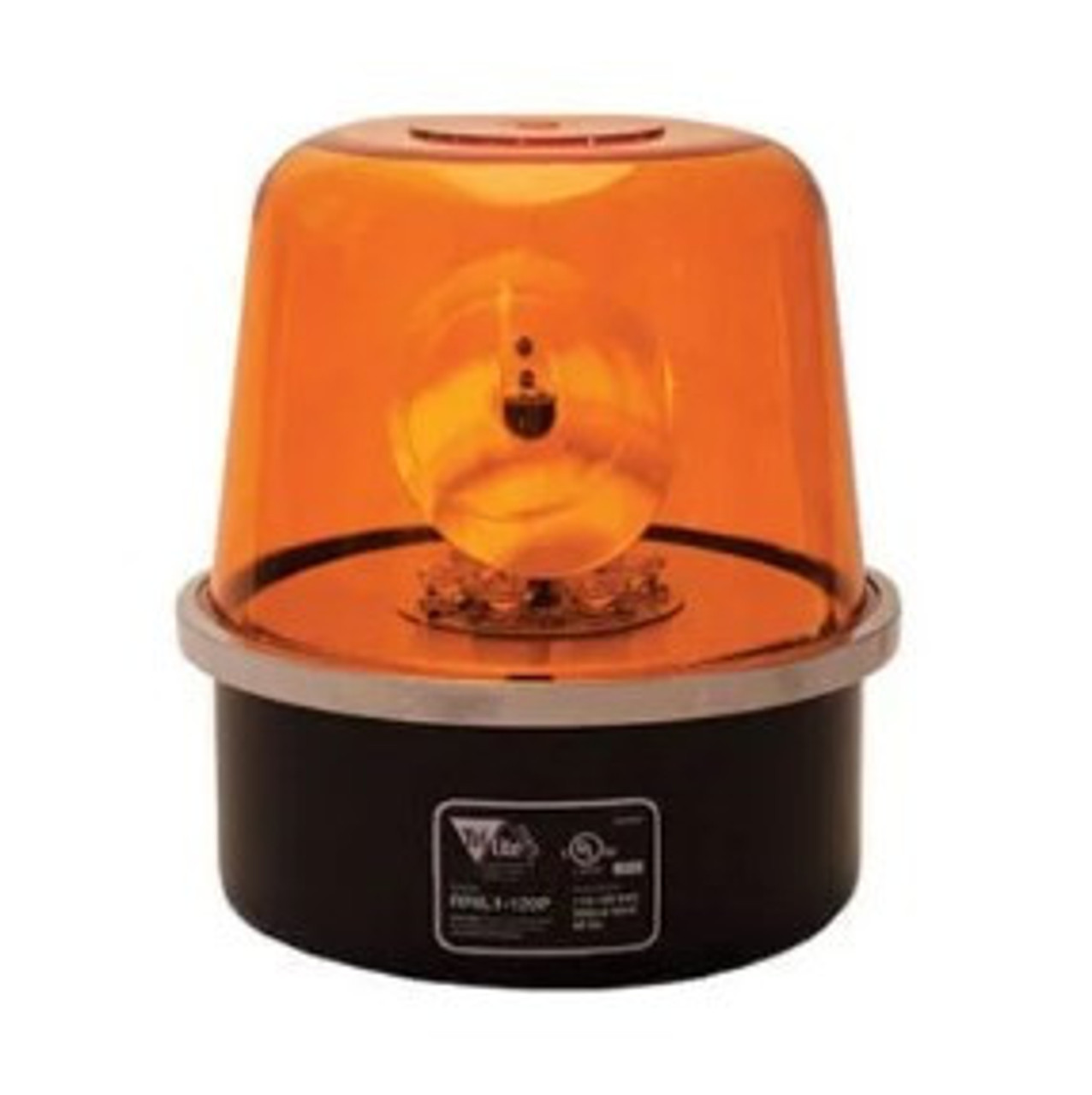RF6-24P Tri Lite 24V LED AC Rotating Beacon Light  Permanent Mount