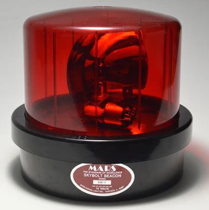 SW2-24BP Tri Lite 24V AC Rotating Beacon Light  Permanent Mount