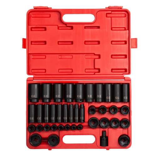 SU2668  1/2″ Drive 39pc 6-Point SAE Standard  and Deep Impact Socket Set