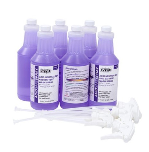 WYAN3300 ACIDSAFE BATTERY WASH/INDICATING NEUTRALIZER SPRAY 32OZ (6 CASE) WYAN3300 ACIDSAFE BATTERY WASH/INDICATING NEUTRALIZER SPRAY 32OZ (6 CASE)