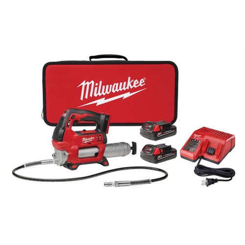 MLW264622CT M18™ Cordless 2-Speed Grease Gun w/2 Batteries