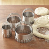 RSVP Endurance® Stainless Steel Collection - Round Biscuit Cutters – Rippled (set of 4) (RSVP RBC-4)