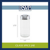 RSVP Kitchen Storage Collection - Glass Round Spice Jar - 3-Ounce (RSVP JARS)