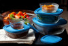 Store or serve in the Lys Square Stackable Bowls