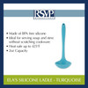 RSVP Ela's Silicone Collection - Ladle - Turquoise (RSVP ELDL-TQ) Info
