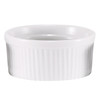 Browne Foodservice 10-Ounce White Ribbed Porcelain Soufflé-Ramekin (BC 564022W)