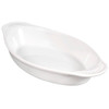 Browne Foodservice 16-Ounce White Stoneware Oval Lasagna Baker (BC 564015W)