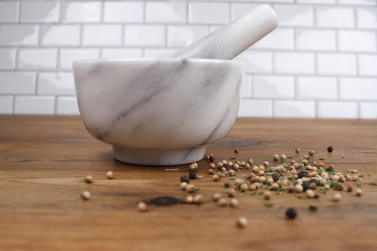 Rsvp Mortar & Pestle White Marble