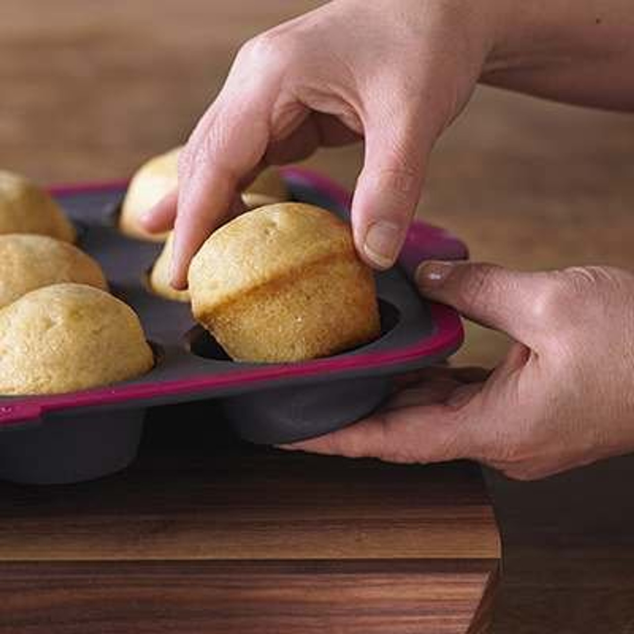 Trudeau Structure Silicone Pro - Muffin Pan - 12 Count