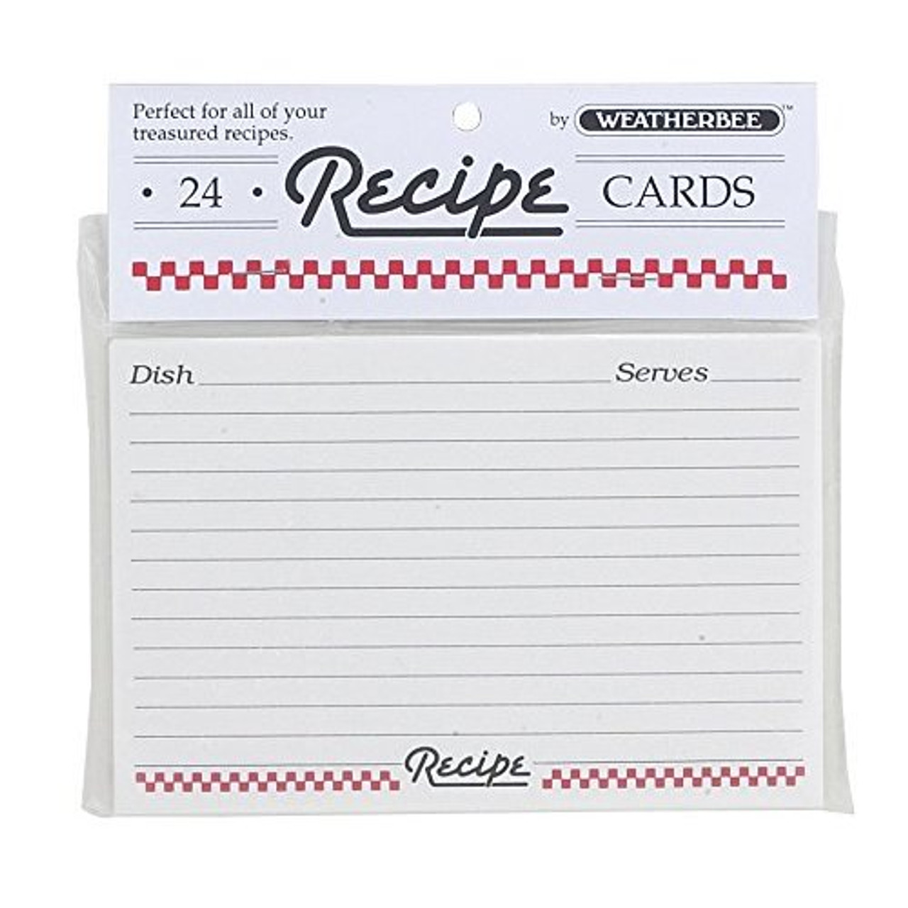 Weatherbee Recipe Cards - 3" x 5" - Set of 24 (HIC 064)