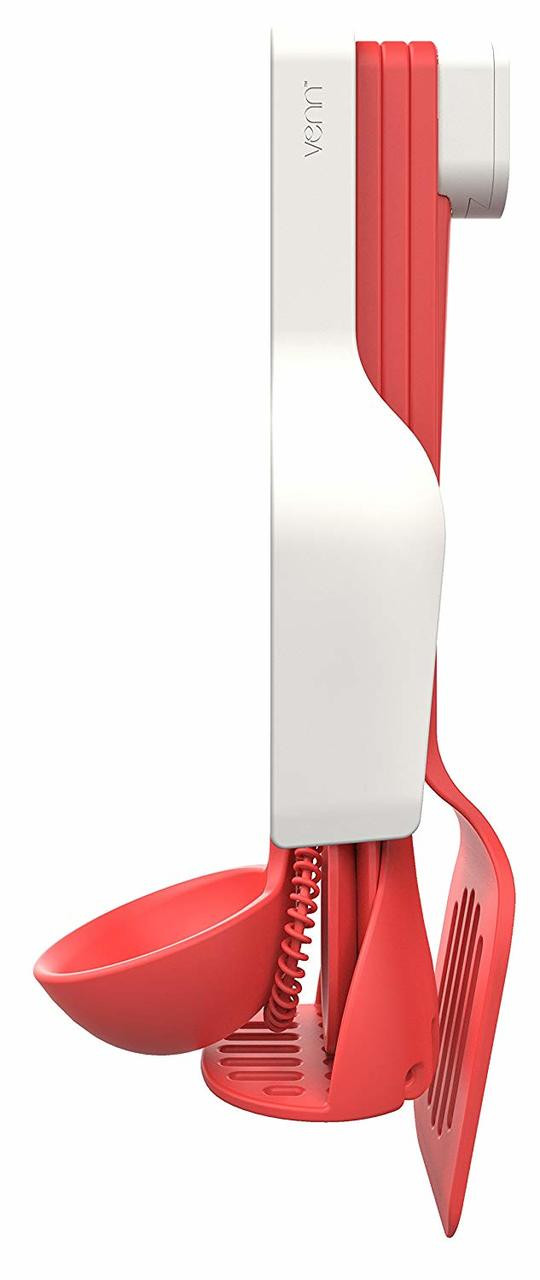 Venn Stack 8 Piece Utensil Set- Red (CB VNUTSETRED)