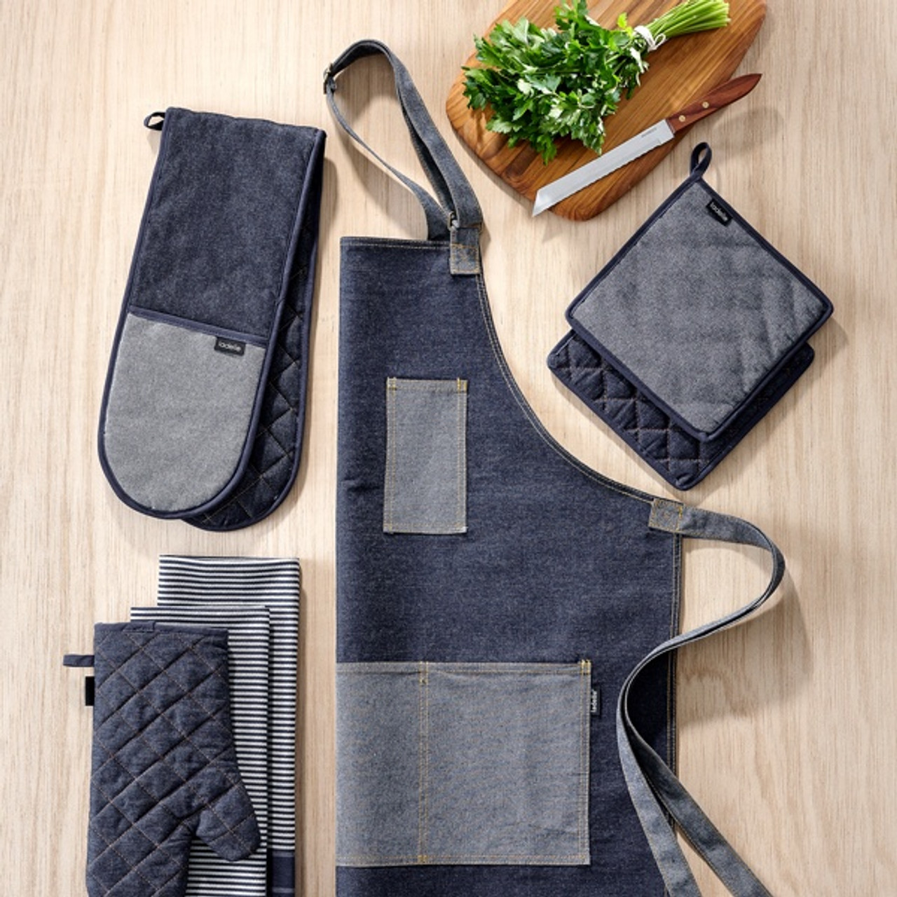 Ladelle Denim Series Pot Holder - Denim - Set of 2 (LD 46149)