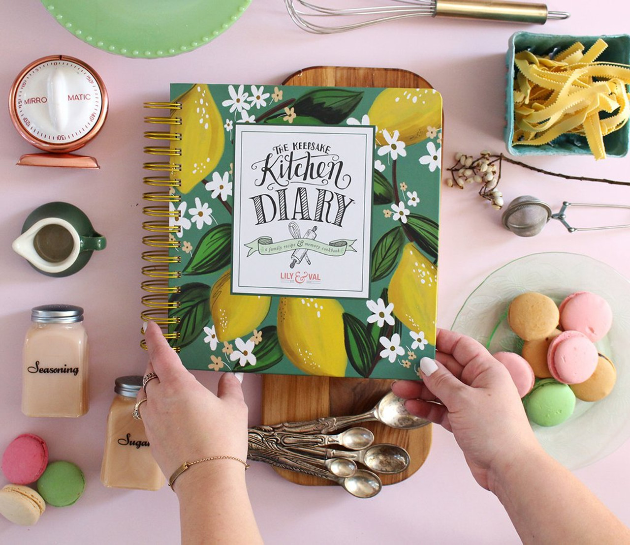 The Keepsake Kitchen Diary™ - Whimsical Lemons  Recipe book design, Recipe  book diy, Scrapbook recipe book