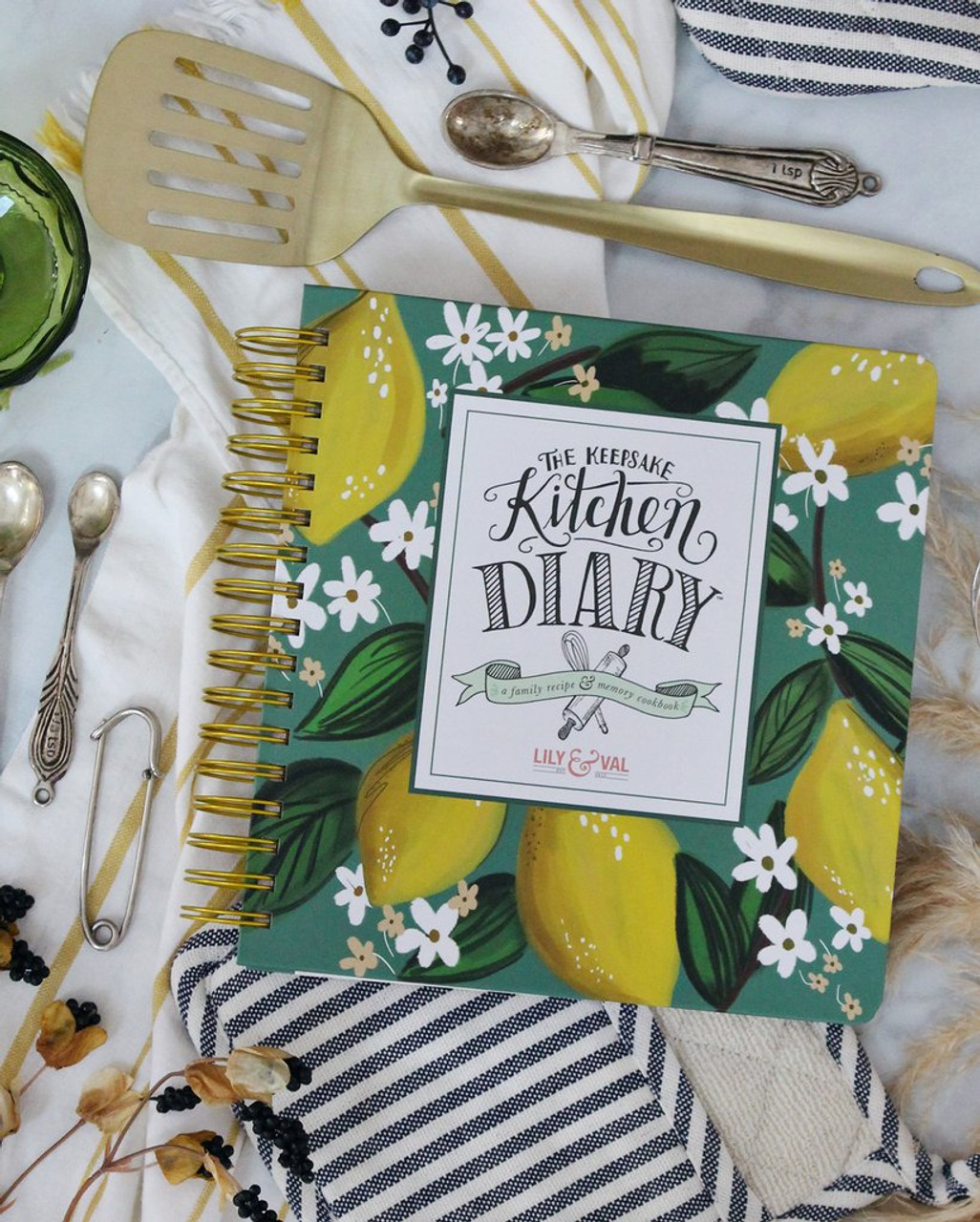 Lily & Val The Keepsake Kitchen Diary - Whimsical Lemons (LV KKD2)