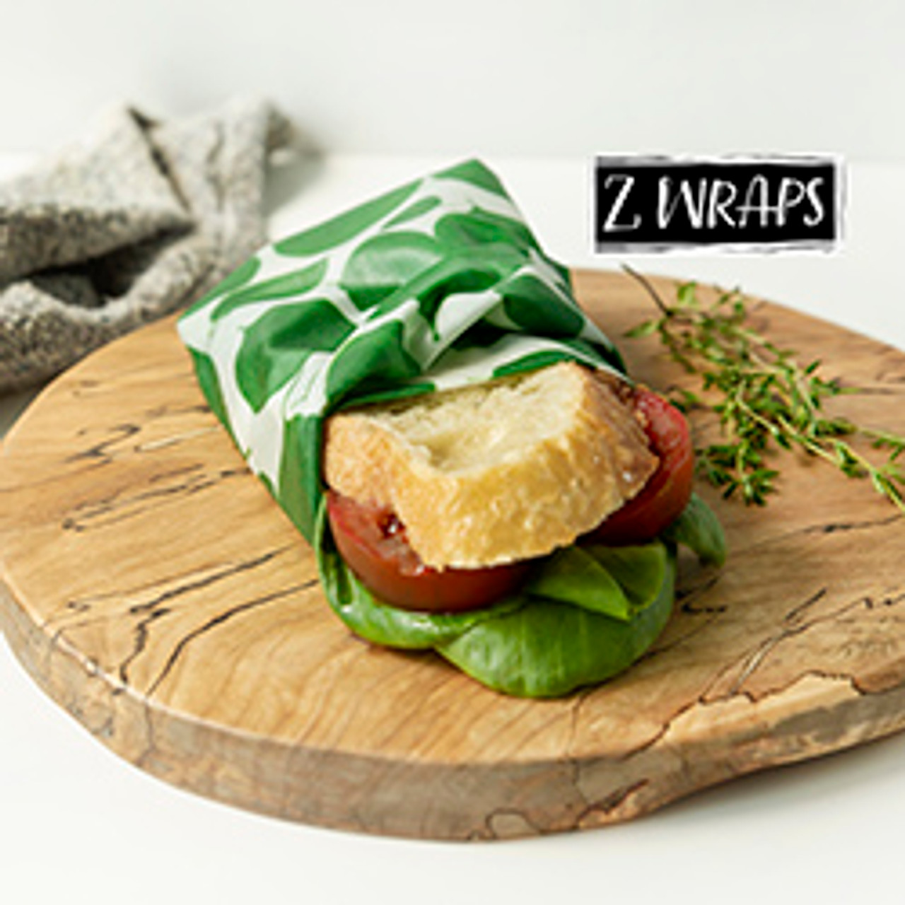 ZWraps Reusable Beeswax Food Wrap - Leafy Green