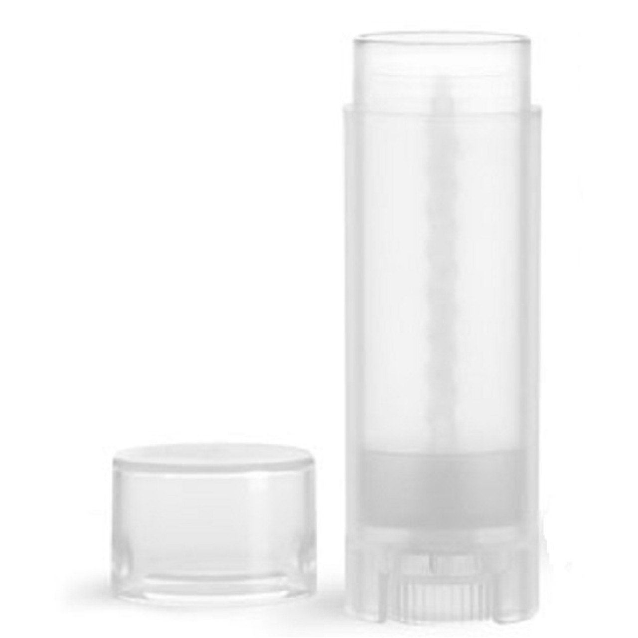 T.M.C. .15 oz Natural Polypropylene Oval Lip Balm Tubes with Caps