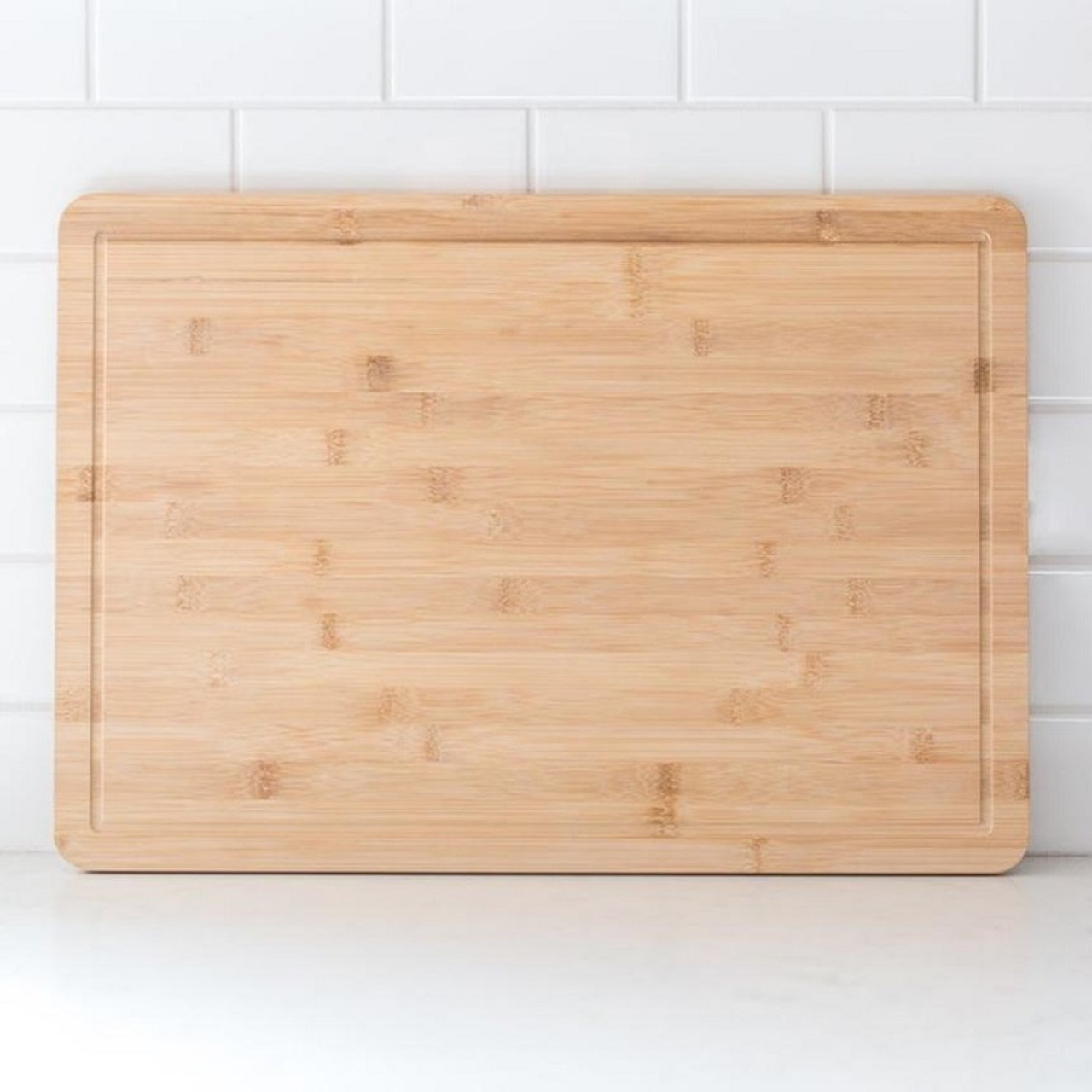 Bamboo Cutting Board with 4 Organizing Trays and 2 Graters