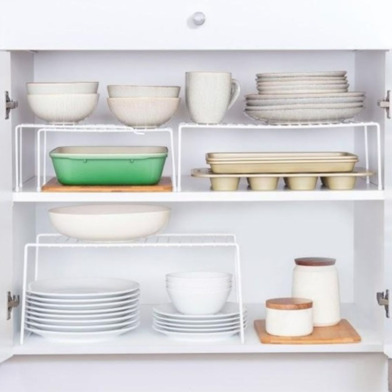 Efficiently Store large bulky kitchen and bathroom essentials 