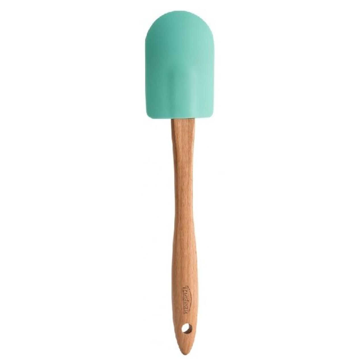 Trudeau Structure Collection - Silicone and Beechwood Large Spoon Spatula - 12 inch - Mint (TR 09913037Mint)