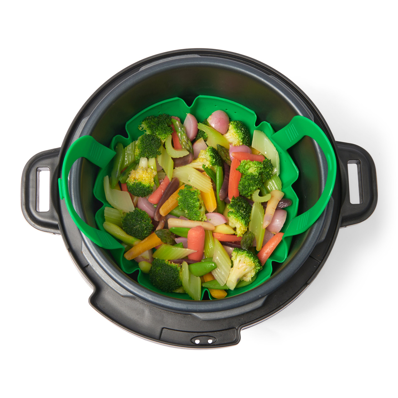 Cuisipro Silicone Vegetable Steamer, Green