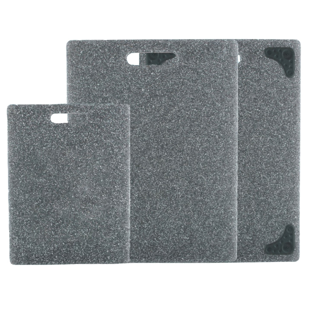Extra Large Cutting Boards, Plastic Cutting Boards for Kitchen (Set of 3),  Dark Grey