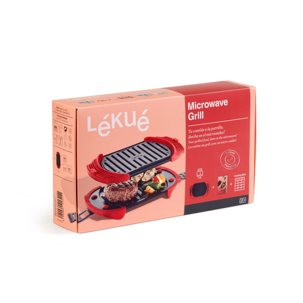 Lekue XL Microwave Grill, Sandwich Maker, And Panini Press, Red, 1 ea -  Smith's Food and Drug