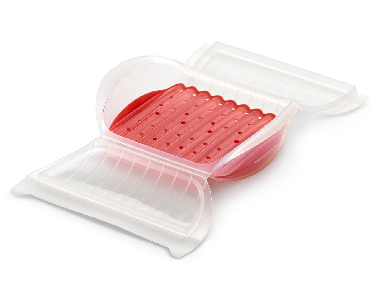 Lékué Microwave Silicone Steam Case with Cookbook - 3-4 Servings - Clear (LK3402600B04U500)
