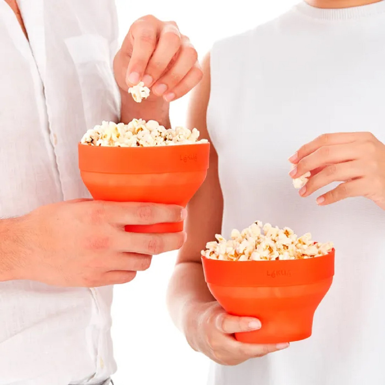 Lekue Mini Microwave Popcorn Maker, Single Serving