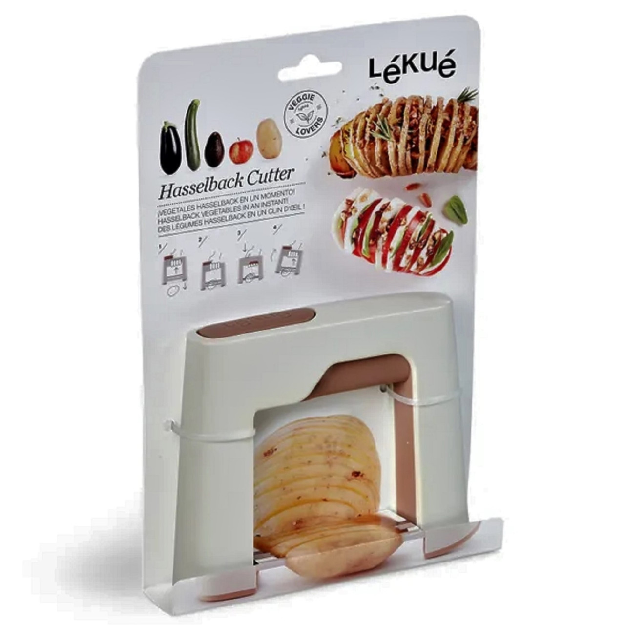  Lacor HASSELBACK Potato Cutter 18/10 Stainless Steel, 18 x 10  cm, Plastic: Home & Kitchen