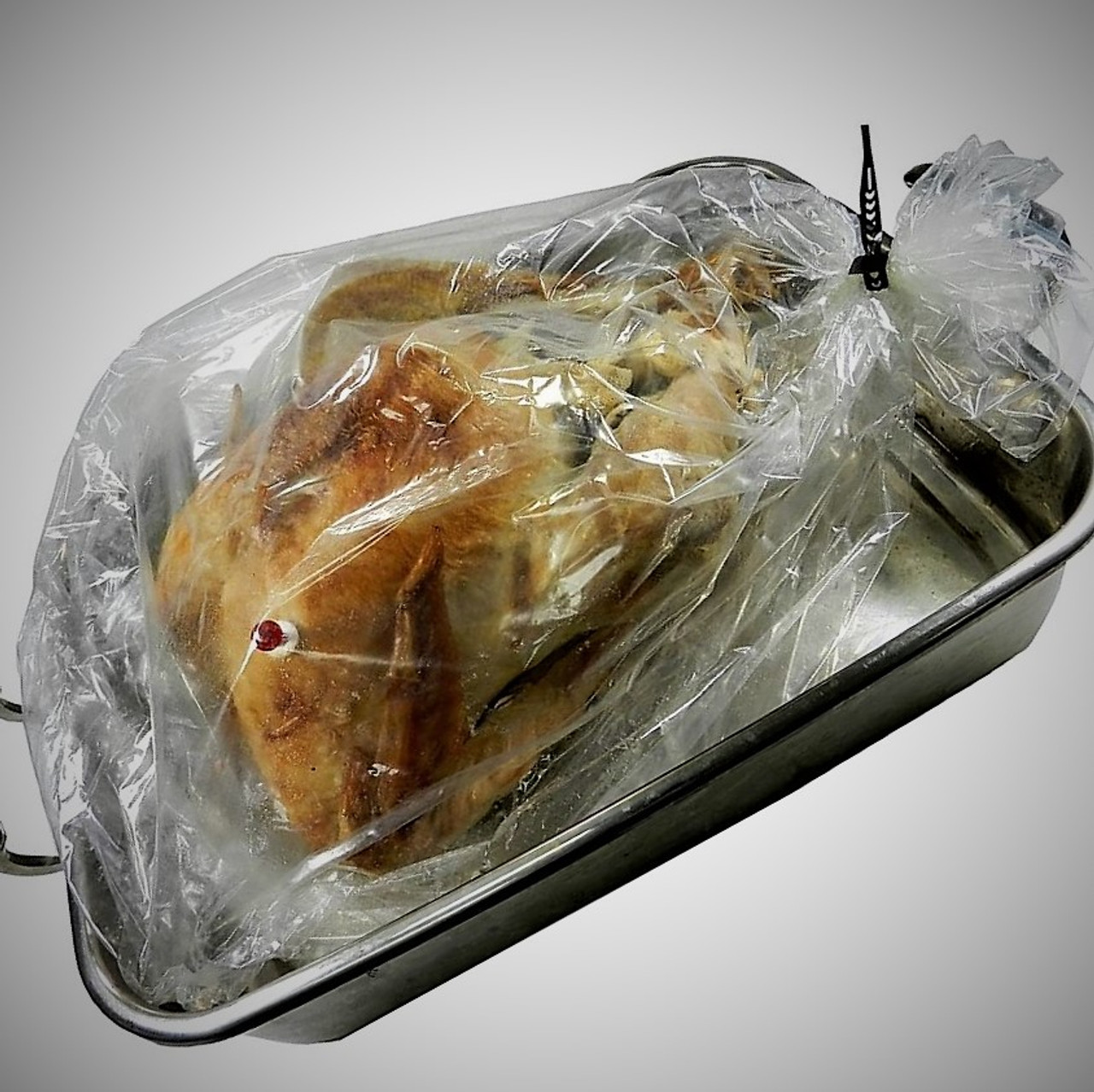 The large bag will fit a 24-pound turkey