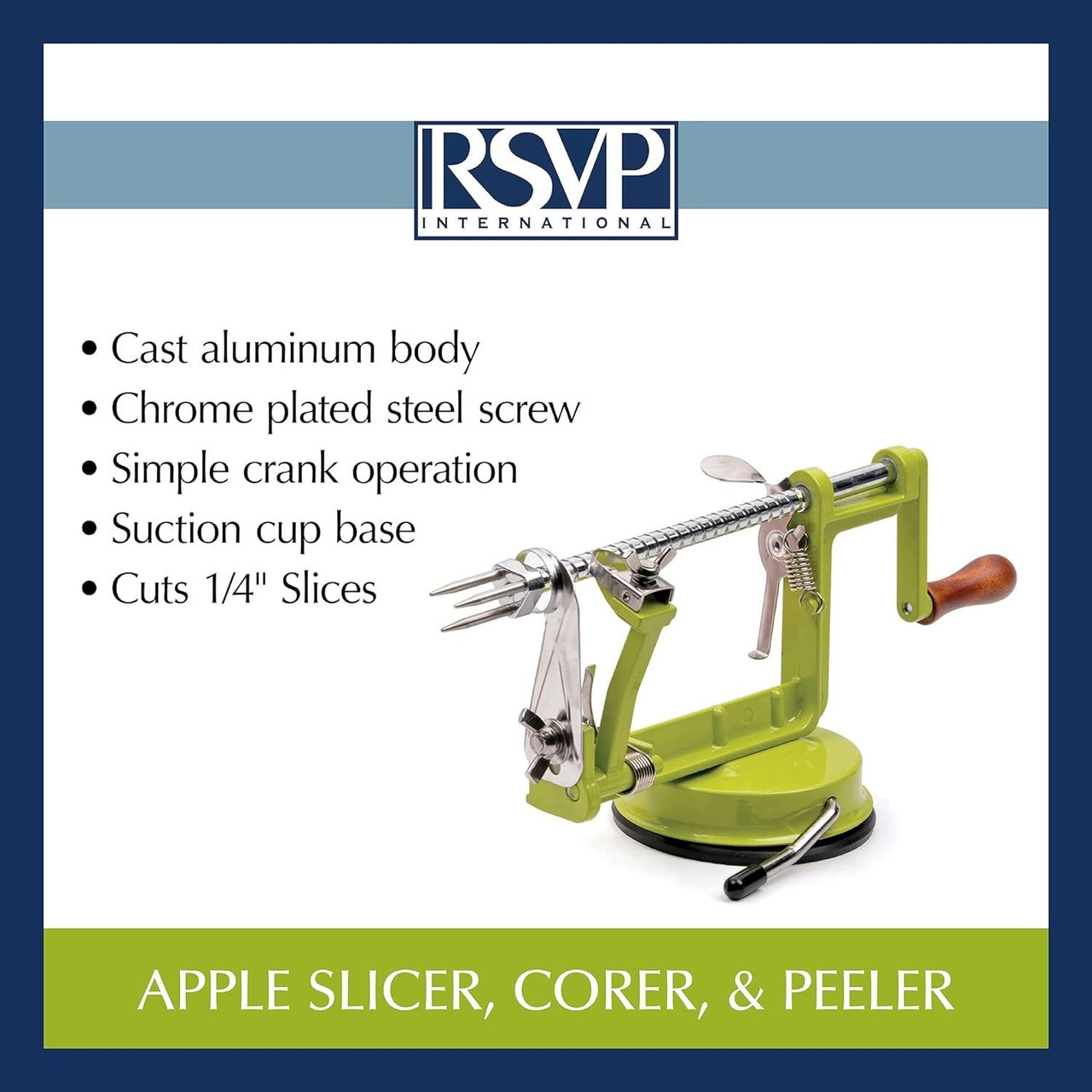 RSVP Apple Slicer-Corer-Peeler (RSVP APLR) Info