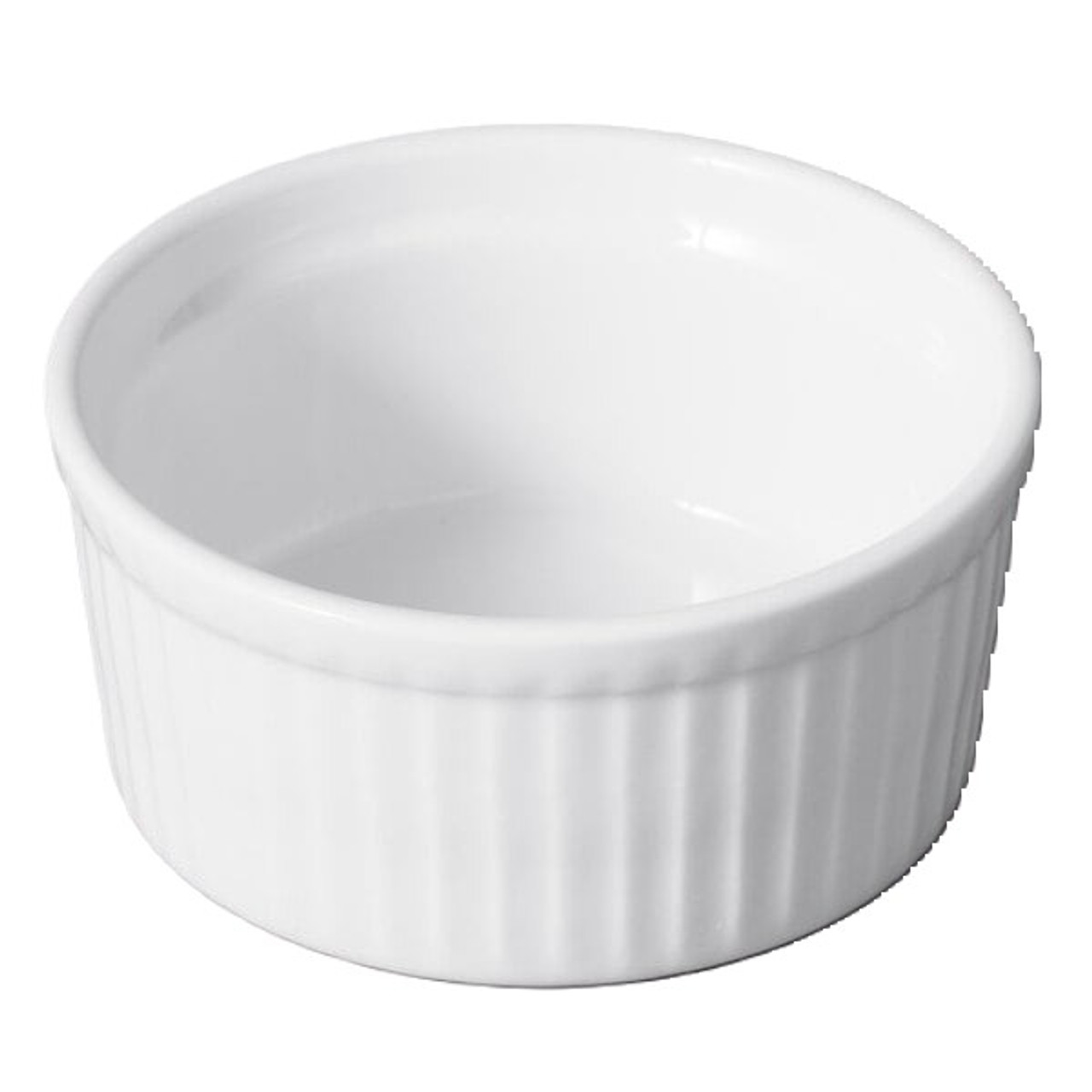 Browne Foodservice 5-Ounce White Ribbed Porcelain Ramekin (BC 564021W) Browne Foodservice 5-Ounce White Ribbed Porcelain Ramekin (BC 564021W)