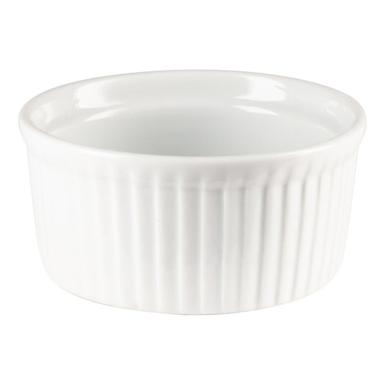Browne Foodservice 5-Ounce White Ribbed Porcelain Ramekin (BC 564021W) Browne Foodservice 5-Ounce White Ribbed Porcelain Ramekin (BC 564021W)