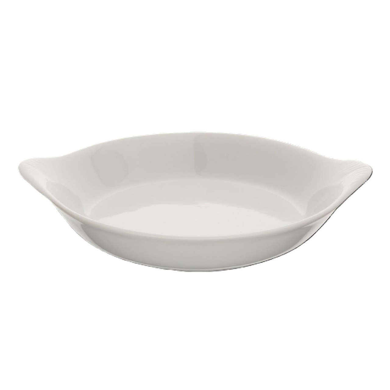 Browne Foodservice 10-Ounce White Round Au Gratin Baker (BC 564010W)