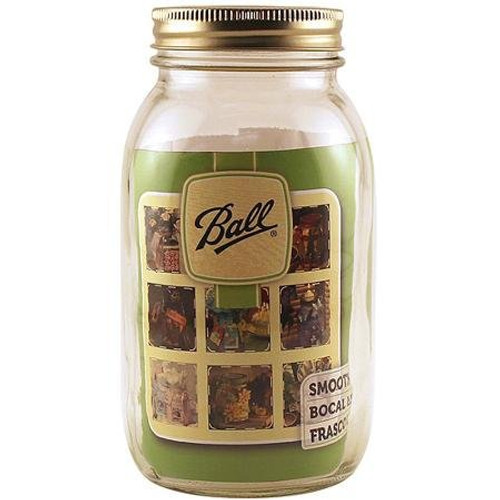 Ball Smooth-Sided Jar - Quart (32oz.) - Regular Mouth -Single Jar 