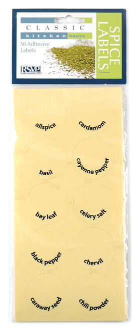 RSVP Label Collection -Round Spice Labels (Set of 50) (RSVP LABL-R)