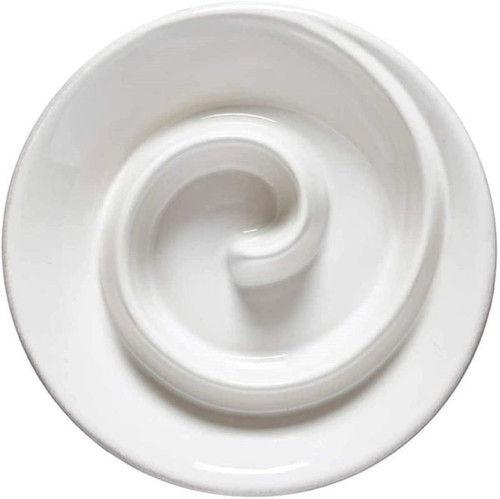 Casafina Cook & Host Collection - 8-Inch Spiral Appetizer Dish - White (CF SD201-WHI)