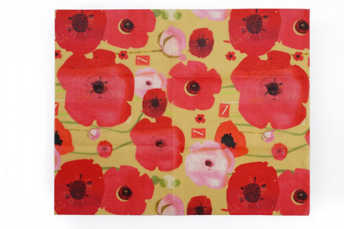 ZWraps Reusable Beeswax Food Wrap - Large - Painted Poppy (ZW LPOP)