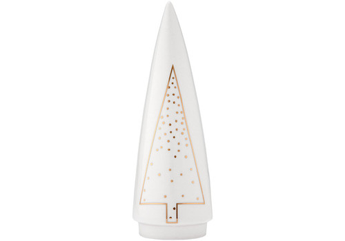 Ladelle Glitz Collection - White and Gold Pillar Tree - 21 cm (LD 73900)