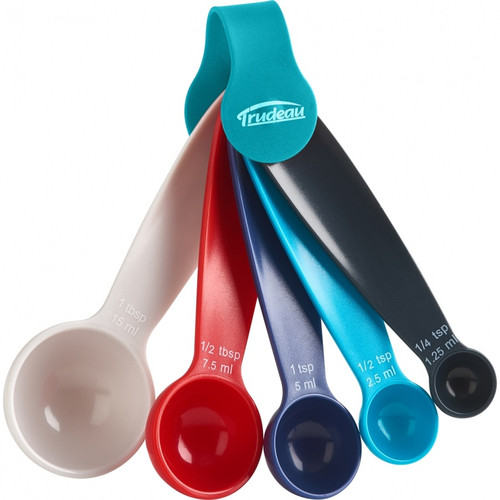 Trudeau Maison Measuring Spoons - Set of 5 - Primary Blues (TR 0515887)