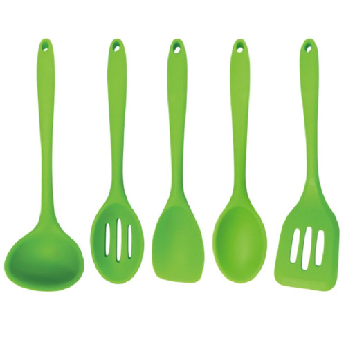 Better Houseware 5-peice Silicone Cooking Tool Set - Apple Green (BH 3500G)
